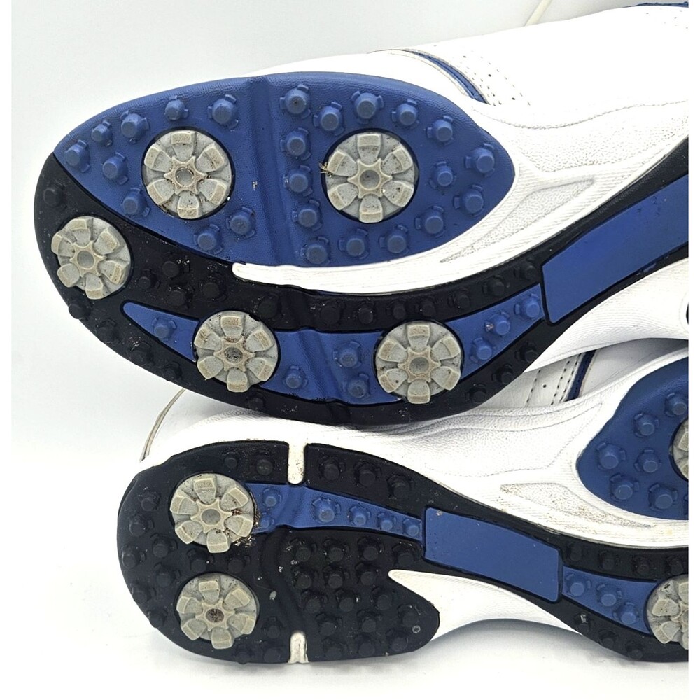 Tommy Armour Women's Golf Shoes White Blue Spikeless US 10 Leather Athletic - Picture 7 of 10